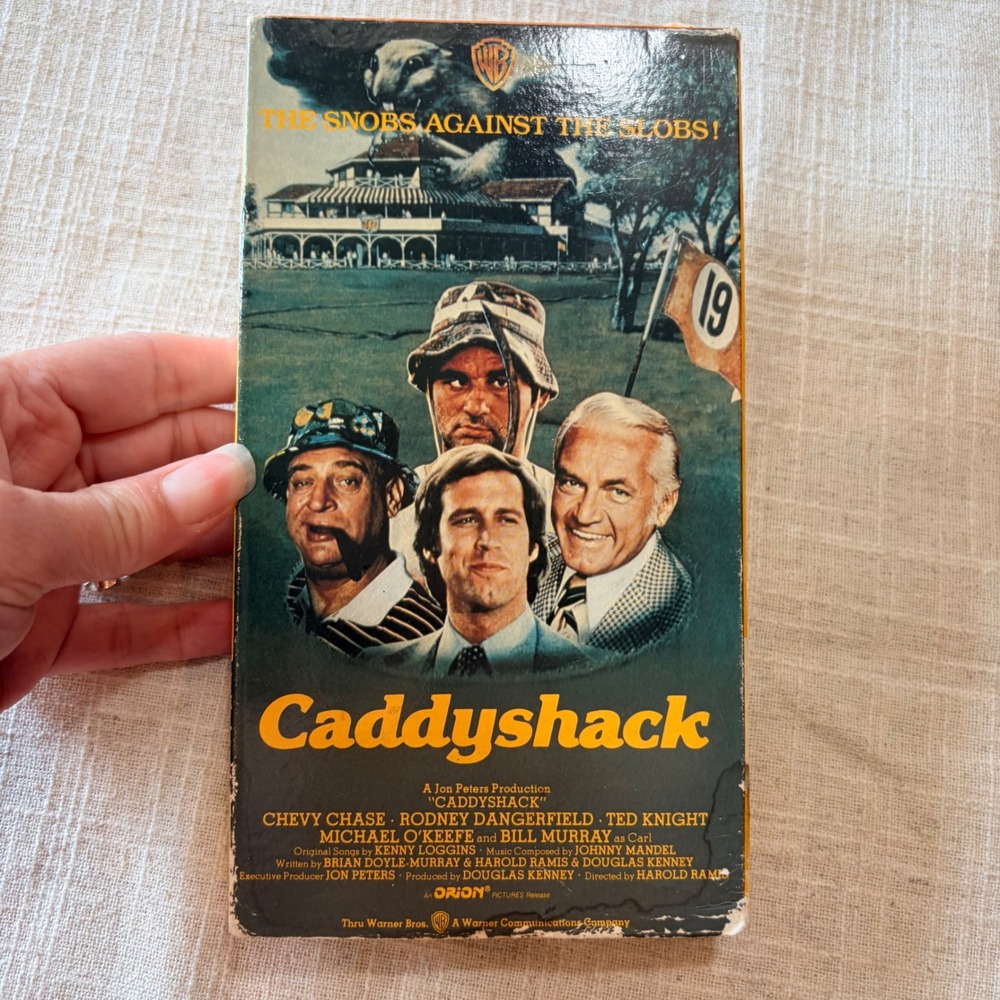Caddyshack VHS Tape 1980 Comedy Chevy Chase Bill Murray Warner Home Video 20053